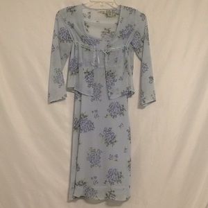 Cherokee Blue Floral Dress with Jacket